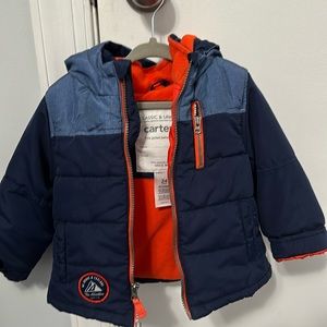 Like new boys carters winter jacket 24 months/2years